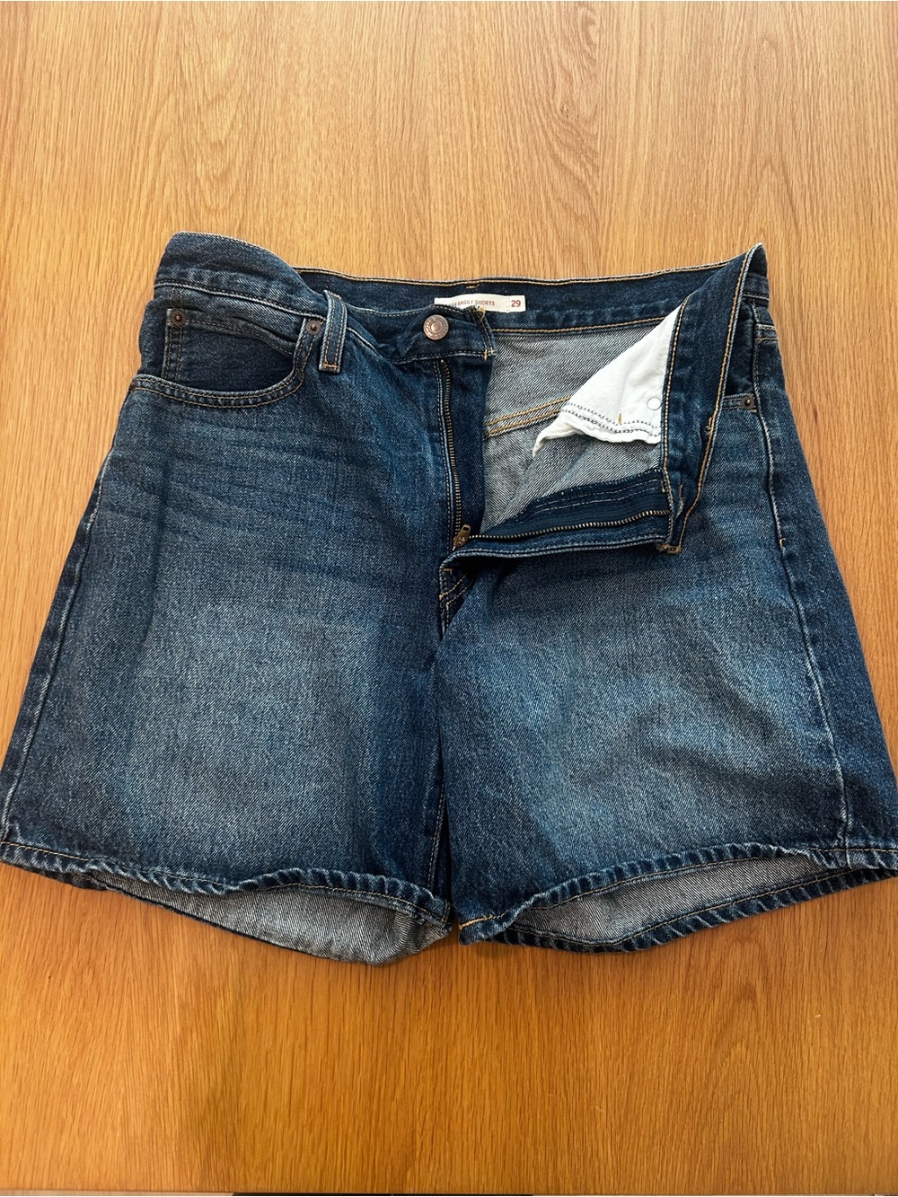 Levi's Dark Blue Denim Jean Shorts